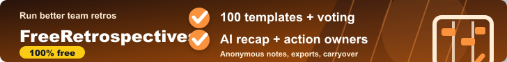 FreeRetrospectives: Free team retros with templates and voting