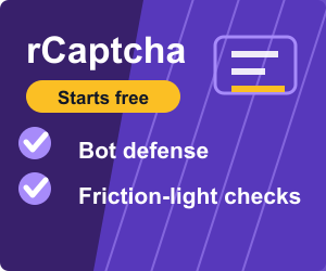 rCaptcha: Stop bots. Keep humans moving.
